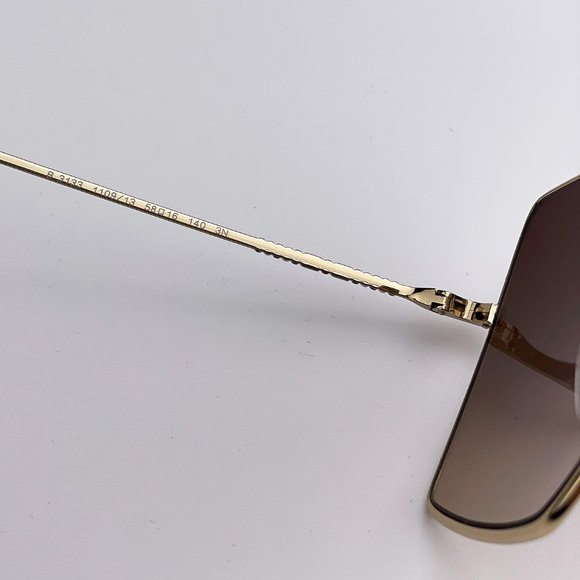? Burberry BE3133 DAPHNE 110913 Sunglasses Gold Brown Square Women main image 5